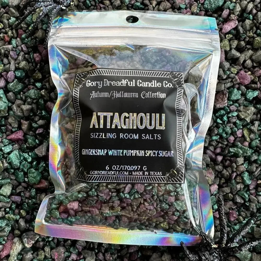 Attaghoul! Sizzling Room Salt Potpourri: Gingersnap White Pumpkin Spicy Sugar